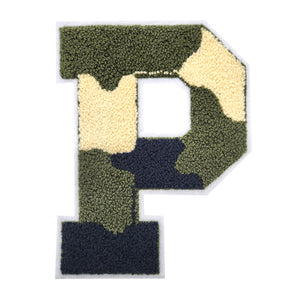 Letter Varsity Alphabets A to Z Camo 8 Inch