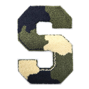 Letter Varsity Alphabets A to Z Camo 8 Inch