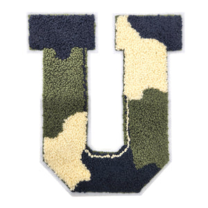 Letter Varsity Alphabets A to Z Camo 8 Inch