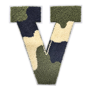 Letter Varsity Alphabets A to Z Camo 8 Inch