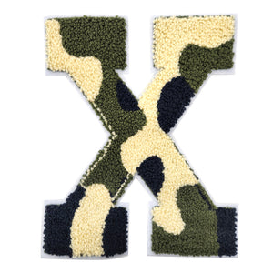 Letter Varsity Alphabets A to Z Camo 8 Inch