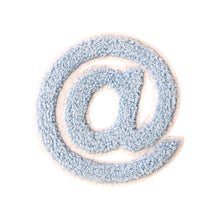 Load image into Gallery viewer, Varsity Letter Symbol Email @ Sign 4.4 inch Chenille Patch
