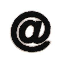 Load image into Gallery viewer, Varsity Letter Symbol Email @ Sign 4.4 inch Chenille Patch
