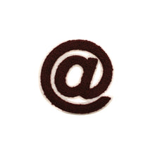 Load image into Gallery viewer, Varsity Letter Symbol Email @ Sign 2.4 inch Chenille Patch
