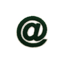 Load image into Gallery viewer, Varsity Letter Symbol Email @ Sign 2.4 inch Chenille Patch
