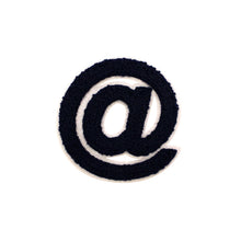 Load image into Gallery viewer, Varsity Letter Symbol Email @ Sign 2.4 inch Chenille Patch
