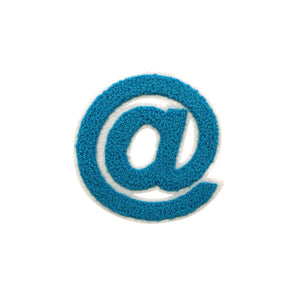 Varsity Letter Symbol Email @ Sign 2.4 inch Chenille Patch