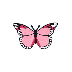 Pink Butterfly Chenille Patch