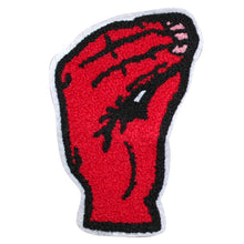 Load image into Gallery viewer, Italian Hand Pinched Fingers Gesture in Multicolor Chenille Patch
