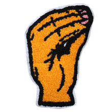 Load image into Gallery viewer, Italian Hand Pinched Fingers Gesture in Multicolor Chenille Patch
