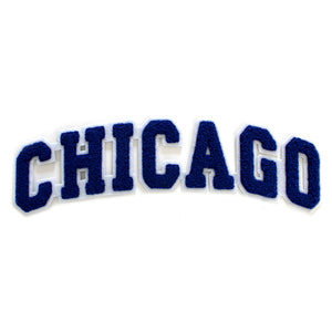 Varsity City Name Chicago in Multicolor Chenille Patch