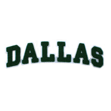 Load image into Gallery viewer, Varsity City Name Dallas in Multicolor Chenille Patch
