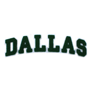 Varsity City Name Dallas in Multicolor Chenille Patch