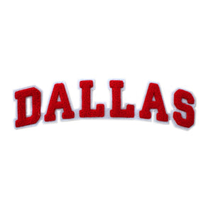 Varsity City Name Dallas in Multicolor Chenille Patch