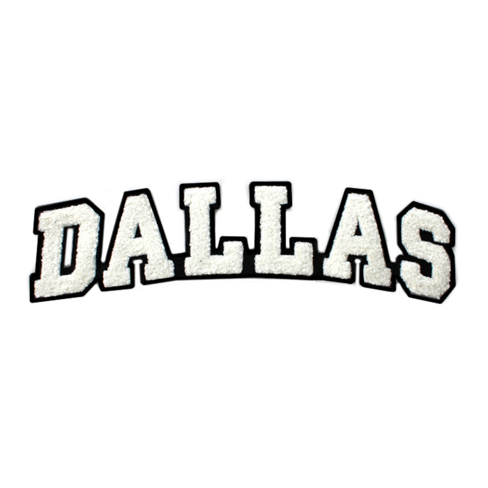 Varsity City Name Dallas in Multicolor Chenille Patch