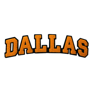 Varsity City Name Dallas in Multicolor Chenille Patch