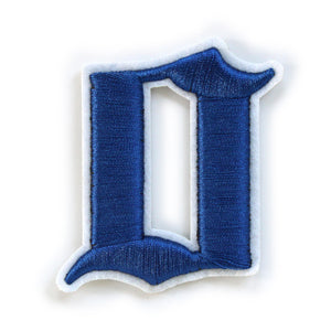 3D Old English Roman Font Number 0 to 9 Size 2, 3 inches Royal Blue Embroidery Patch