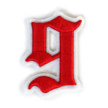 Load image into Gallery viewer, 3D Old English Roman Font Number 0 to 9 Size 2, 3 inches Red Embroidery Patch
