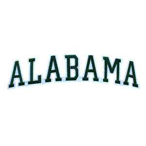 Varsity State Name Alabama in Multicolor Embroidery Patch