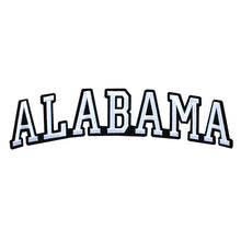 Load image into Gallery viewer, Varsity State Name Alabama in Multicolor Embroidery Patch
