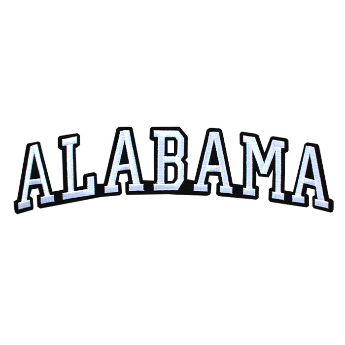 Varsity State Name Alabama in Multicolor Embroidery Patch