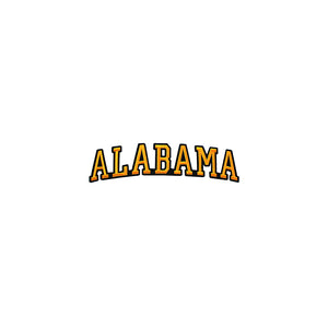 Varsity State Name Alabama in Multicolor Embroidery Patch