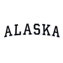 Load image into Gallery viewer, Varsity State Name Alaska in Multicolor Embroidery Patch
