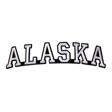 Load image into Gallery viewer, Varsity State Name Alaska in Multicolor Embroidery Patch
