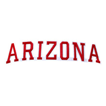 Load image into Gallery viewer, Varsity State Name Arizona in Multicolor Embroidery Patch
