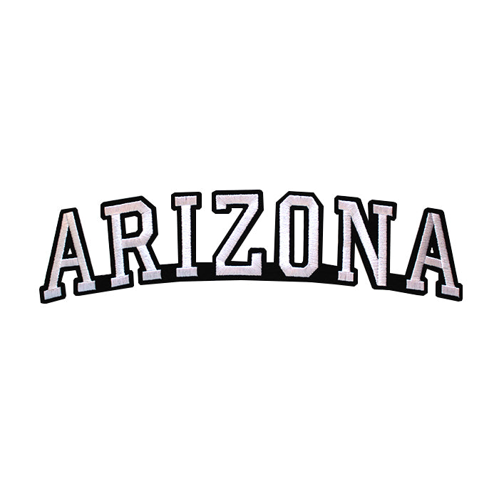 Varsity State Name Arizona in Multicolor Embroidery Patch