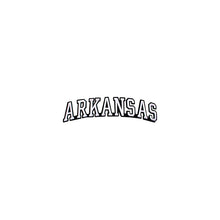 Load image into Gallery viewer, Varsity State Name Arkansas in Multicolor Embroidery Patch
