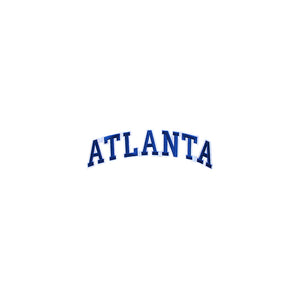 Varsity State Name Atlanta in Multicolor Embroidery Patch