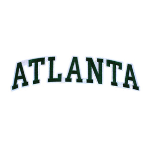 Varsity State Name Atlanta in Multicolor Embroidery Patch