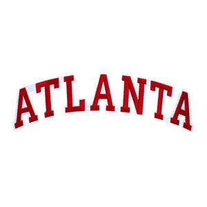 Varsity State Name Atlanta in Multicolor Embroidery Patch