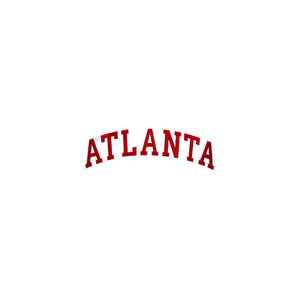 Varsity State Name Atlanta in Multicolor Embroidery Patch