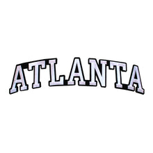 Load image into Gallery viewer, Varsity State Name Atlanta in Multicolor Embroidery Patch
