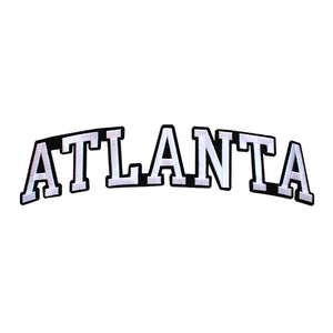 Varsity State Name Atlanta in Multicolor Embroidery Patch