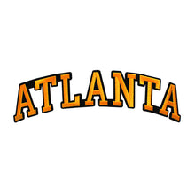 Load image into Gallery viewer, Varsity State Name Atlanta in Multicolor Embroidery Patch
