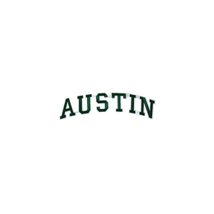 Varsity City Name Austin in Multicolor Embroidery Patch