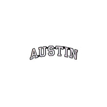 Load image into Gallery viewer, Varsity City Name Austin in Multicolor Embroidery Patch
