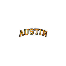 Load image into Gallery viewer, Varsity City Name Austin in Multicolor Embroidery Patch
