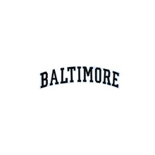 Load image into Gallery viewer, Varsity City Name Baltimore in Multicolor Embroidery Patch
