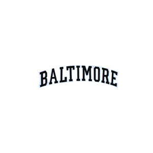 Varsity City Name Baltimore in Multicolor Embroidery Patch