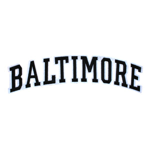 Varsity City Name Baltimore in Multicolor Embroidery Patch