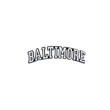 Load image into Gallery viewer, Varsity City Name Baltimore in Multicolor Embroidery Patch
