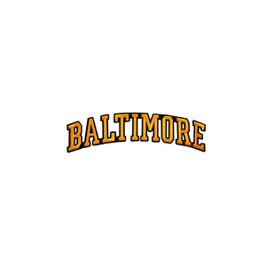 Varsity City Name Baltimore in Multicolor Embroidery Patch