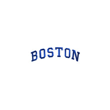 Load image into Gallery viewer, Varsity City Name Boston in Multicolor Embroidery Patch
