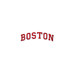 Varsity City Name Boston in Multicolor Embroidery Patch