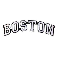 Load image into Gallery viewer, Varsity City Name Boston in Multicolor Embroidery Patch
