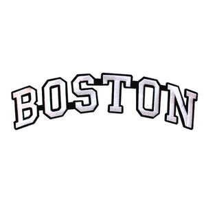 Varsity City Name Boston in Multicolor Embroidery Patch